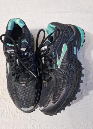 Женские кроссовки на мембране  brooks adrenaline gtx  turquoise2 фото