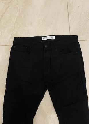 Джинсы штаны burton menswear london черные мужские базовые