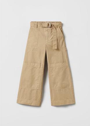 Брюки карго с карманами zara 134