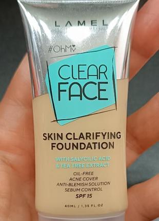 Lamel - тональный крем для лица - oh my clear face foundation spf15 - 4028 фото