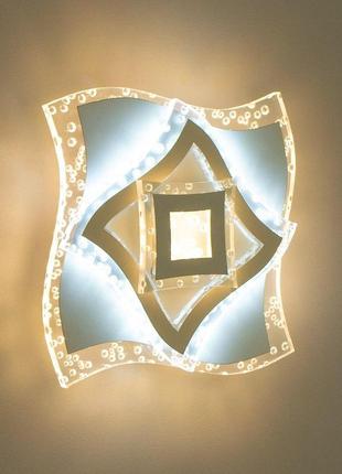 Світлодіодний настінний світильник-бра luminaria catania 18w q200 on/off white/clear 220-ip202 фото