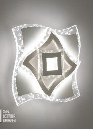Светодиодный настенный светильник-бра luminaria catania 18w q200 on/off white/clear 220-ip201 фото