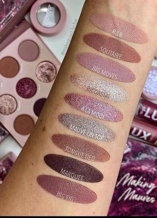 Тени - colourpop making mauves palette6 фото