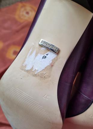 Туфлі 5th avenue, шкіряні туфлі човники, туфлі кітен хілс,