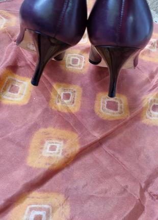 Туфлі 5th avenue, шкіряні туфлі човники, туфлі кітен хілс,