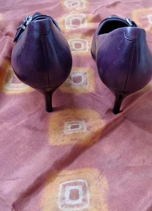 Туфлі 5th avenue, шкіряні туфлі човники, туфлі кітен хілс,