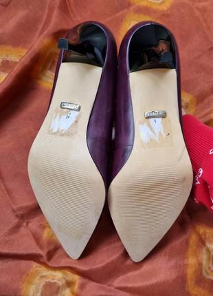 Туфлі 5th avenue, шкіряні туфлі човники, туфлі кітен хілс,