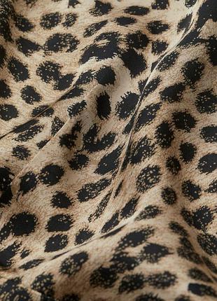 Леопардовая блузка с длинными рукавами h&m, m, l