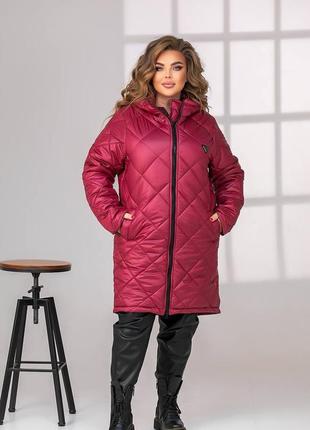 Женская удлиненная зимняя куртка цвета5 фото