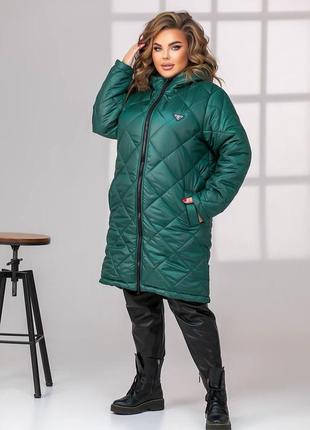Женская удлиненная зимняя куртка цвета7 фото