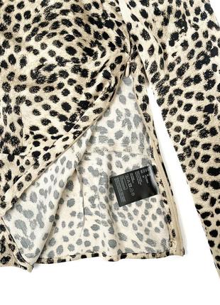 Леопардовая блузка с длинными рукавами h&m, m, l