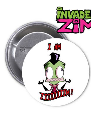 Значок invader zim завойовник зім