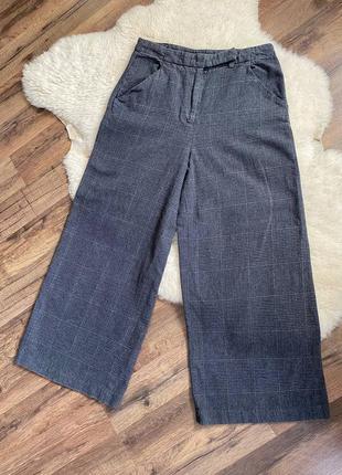 Твидовые брюки палаццо zara