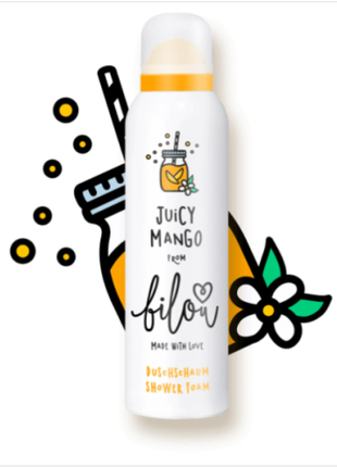 Пінка для душу bilou juicy mango 200 мл , сочное манго ,оригинал