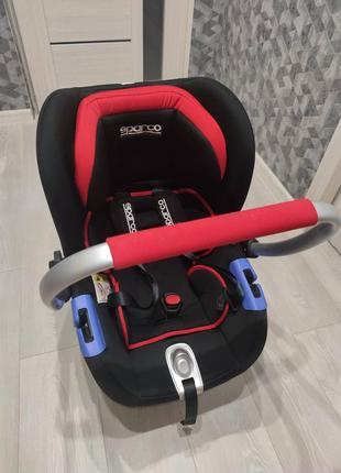 Автокрісло sparco 0-13 кг з системою isofix та шасі база2 фото