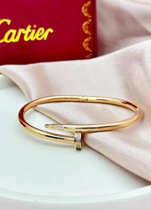 Браслет cartier, браслет цвях, браслет гвоздь, браслет картьє, срібний браслет, золотий браслет