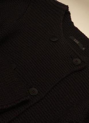 Cos xs короткое пальто из плетёной шерсти2 фото