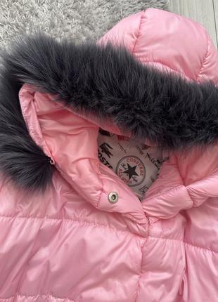 Утепленная женская куртка с натуральным мехом3 фото