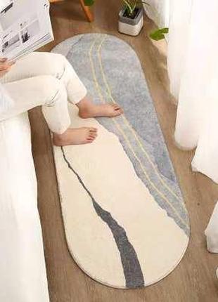 Приліжковий килим для спальні овальний 50х160 см sp3