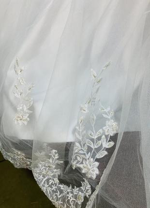 Весільна сукня , плаття .ніжна , цікава та «щаслива».вигляд та заміри на фото.7 фото