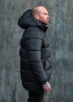 Топ продажа мужская стильная удлиненная зимняя куртка парка пуховик на пухую стеганая зима наложка после платья
