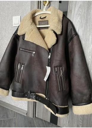 Дубленка zara💕