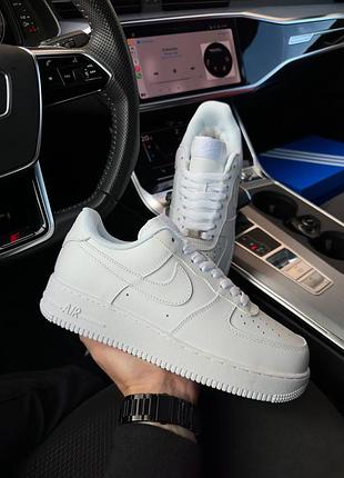 Nike air force 1 all white fur 5
