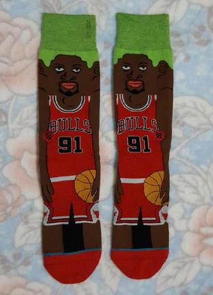 Баскетбольные носки stance denis rodman chicago bulls1 фото