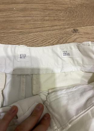 Білі джинси кльош кюлоти вільні палаццо gap whide leg2 фото