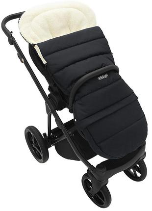 Зимовий конверт babyroom wool n-20 black чорний7 фото