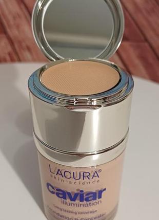 Тональная основа и консилер lacura beauty caviar power foundation5 фото