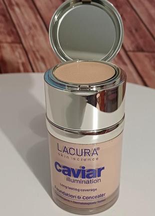 Тональна основа та консилер lacura beauty caviar power foundation6 фото