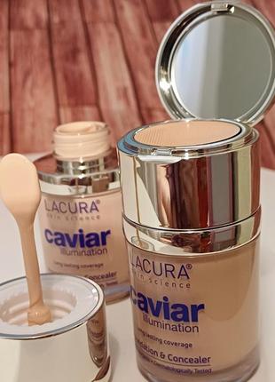 Тональная основа и консилер lacura beauty caviar power foundation1 фото