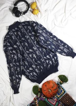 Винтажный теплый свитер джемпер унисекс из 80-х stmichael винтаж ретро олдскул тренд8 фото