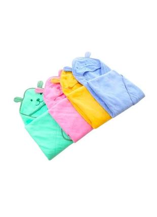 C27679 полотенце детское с уголком 90*90см разноцветный2 фото