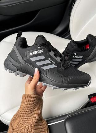 Кросівки чоловічі сірі теплі adidas terrex swift r3 gore-tex