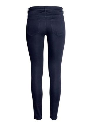 Узкие джинсы стрейч темно-синие новые бренд - h&m ® оригинал xs-xxs3 фото