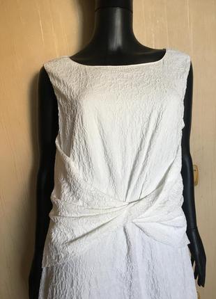 Платье из фактурной ткани  c драпировкой3 фото