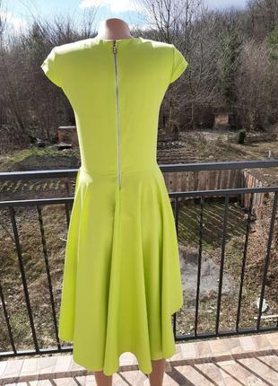 Плаття,сукня лимонная с длинним задом французкого бренда2 фото