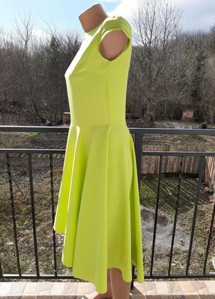 Плаття,сукня лимонная с длинним задом французкого бренда3 фото