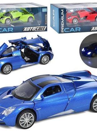 Машина ap-1775 (24 шт.) автосвіт,1: 32, метал, інер, 14,5 см,зв, 33кв,бат (табл), у кор-ке, 20,5-9,5-8,5 см