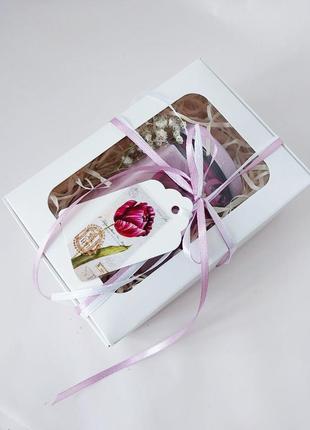 Екосвічка "тюльпан" у подарунковій коробці8 фото