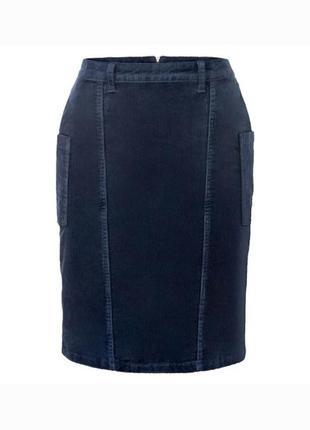Женская вельветовая юбка, юбка карандаш, euro 40, esmara, германия