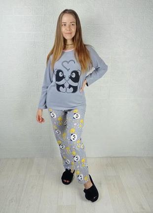 Женская флисовая пижама пижама