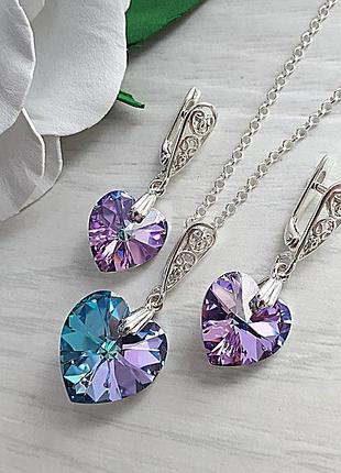 Комплект с кристаллами swarovski