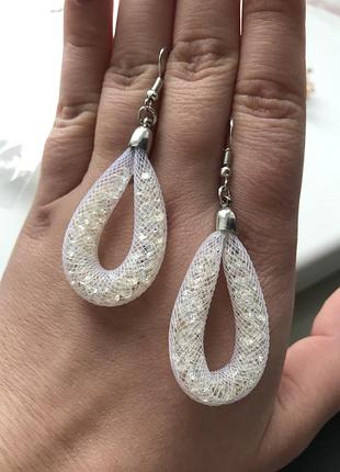 Серги с кристаллами