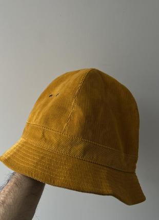 Beams made in japan corduroy bucket hat шляпа шляпа панама япония оригинал новая горчичная премиум дорога редкая уникальная интересная1 фото