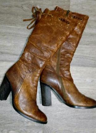 Теплые зимние кожаные сапоги, женские сапоги, зимние сапоги, распродажа, женская обувь1 фото