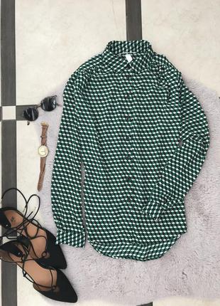 Зелена блуза h&m