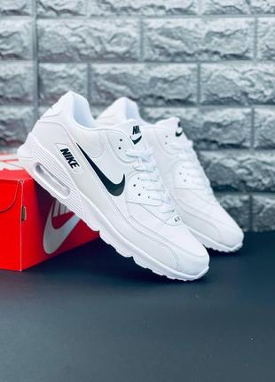 Кросівки найк nike air max 90 найк 90 білі класичні чоловічі універсальні найк, хіт!